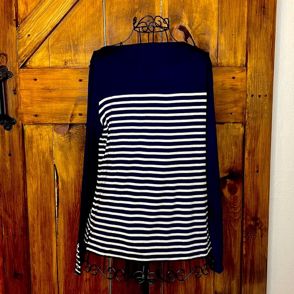 The Limited Top Blue Striped Medium - Picture 2 of 4